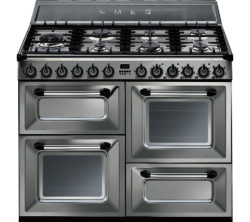 Smeg TR4110X 110 cm Dual Fuel Range Cooker - Stainless Steel